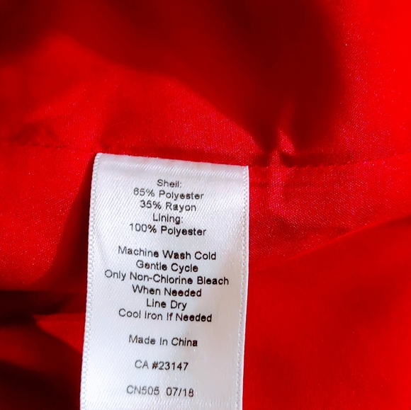 Talbots Ladies Red, White and Black Tartan Plaid Skirt - Size 6 - Picture 3 of 5